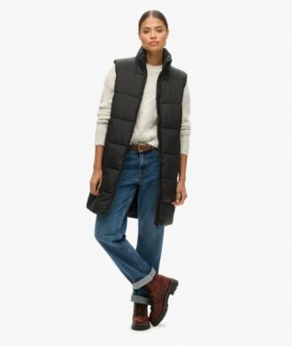 Longline Quilted Gilet