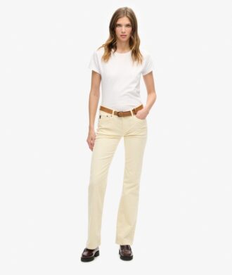 Low Rise Cord Flare Jeans