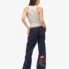 Low Rise Embroidered Cargo Pants