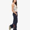 Low Rise Embroidered Cargo Pants