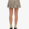 Low Rise Pleated Mini Skirt