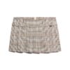 Low Rise Pleated Mini Skirt