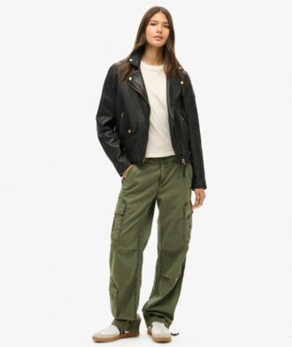 Low Rise Straight Cargo Pants