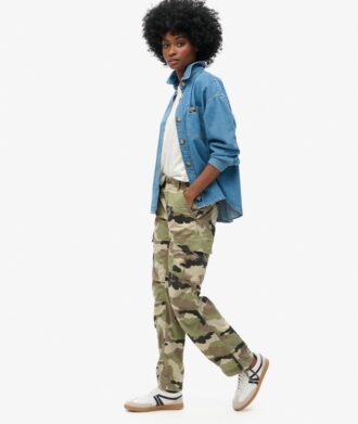 Low Rise Straight Cargo Pants