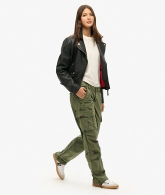 Low Rise Straight Cargo Pants