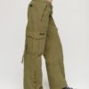 Low Rise Wide Leg Cargo Pants
