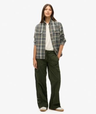 Low Rise Wide Leg Cargo Pants