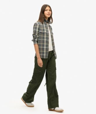 Low Rise Wide Leg Cargo Pants