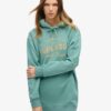 Luxe Metallic Logo Hooded Dress Luxe Metallic Logo Hooded Dress