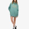 Luxe Metallic Logo Hooded Dress Luxe Metallic Logo Hooded Dress