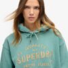 Luxe Metallic Logo Hooded Dress Luxe Metallic Logo Hooded Dress