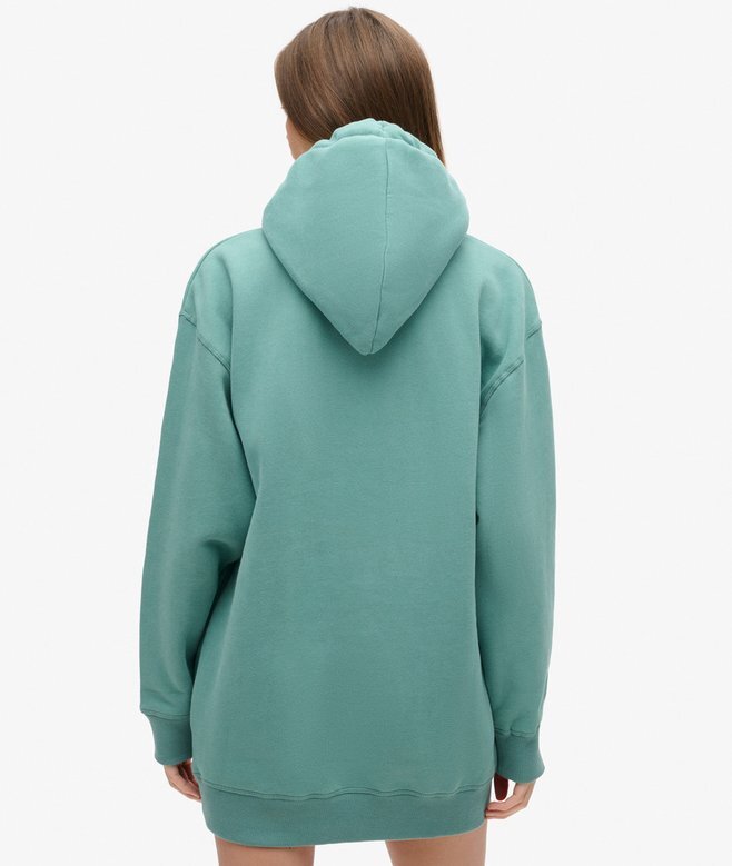 Luxe Metallic Logo Hooded Dress Luxe Metallic Logo Hooded Dress