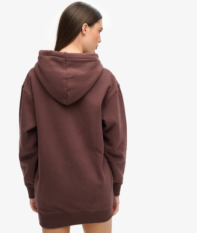 Luxe Metallic Logo Hoodie Dress Luxe Metallic Logo Hoodie Dress