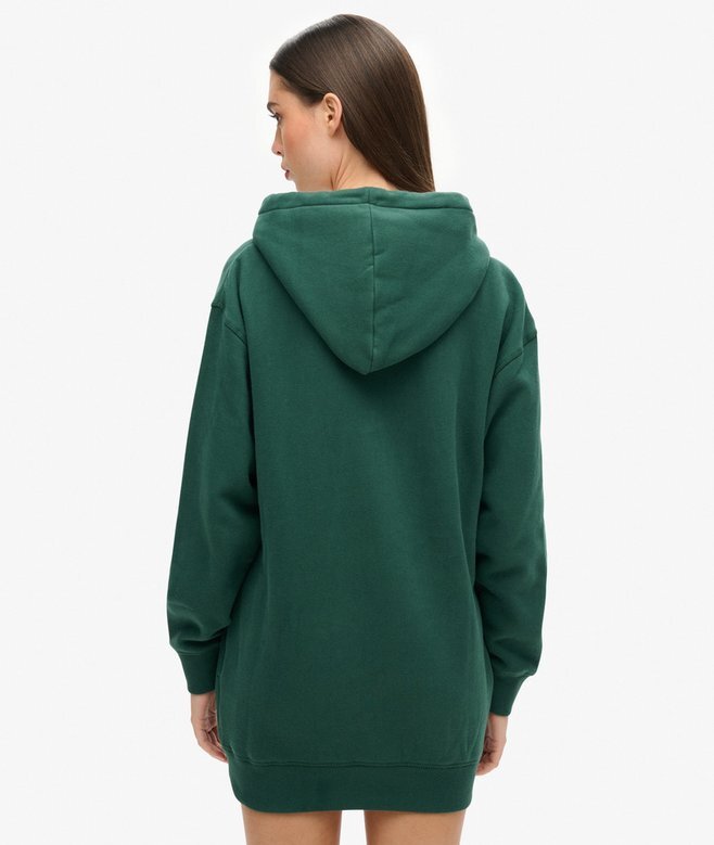 Luxe Metallic Logo Hoodie Dress Luxe Metallic Logo Hoodie Dress
