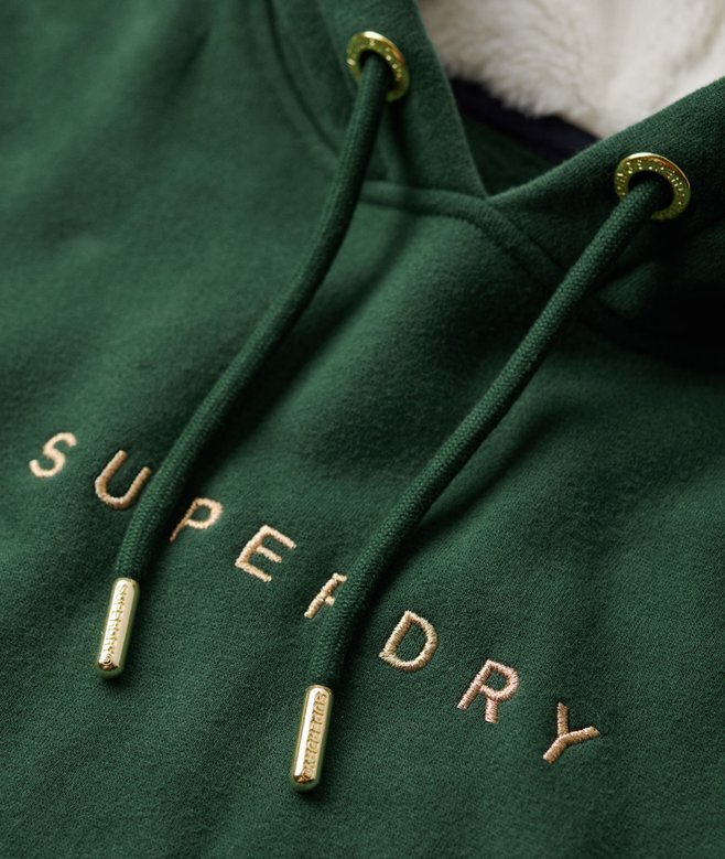 Luxe Metallic Logo Hoodie Dress Luxe Metallic Logo Hoodie Dress