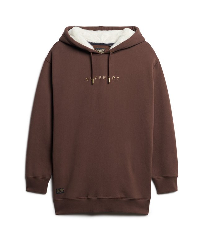 Luxe Metallic Logo Hoodie Dress Luxe Metallic Logo Hoodie Dress