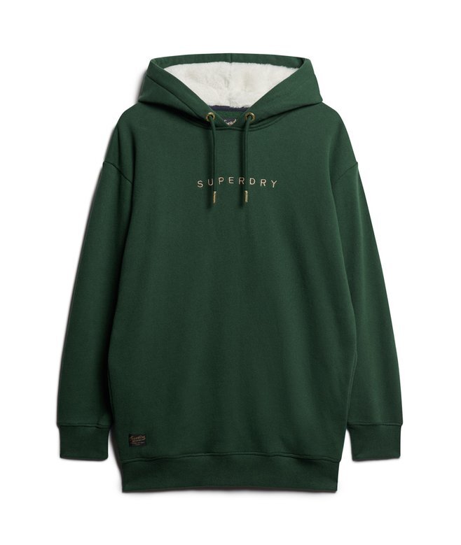 Luxe Metallic Logo Hoodie Dress Luxe Metallic Logo Hoodie Dress