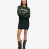 Luxe Metallic Logo Jersey Dress