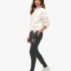 Luxe Metallic Logo Slim Joggers