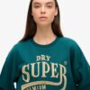 Luxe Metallic Logo Sweat Dress
