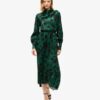 Maxi Cowl Neck Jacquard Dress