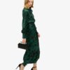 Maxi Cowl Neck Jacquard Dress