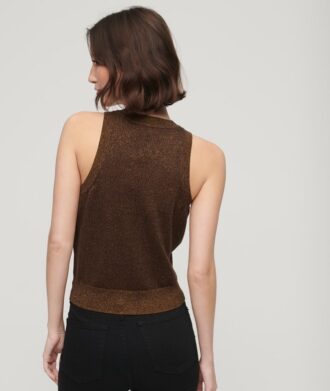 Merino Crew Neck Knit Vest Top
