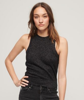 Merino Crew Neck Knit Vest Top