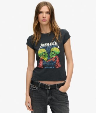 Metallica X Superdry Cap Sleeve Band T-Shirt