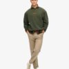 Micro Logo Graphic Loose Crew Sweatshirt Micro Logo Graphic Loose Crew Sweatshirt