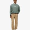 Micro Logo Graphic Loose Crew Sweatshirt