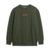 Micro Logo Graphic Loose Crew Sweatshirt Micro Logo Graphic Loose Crew Sweatshirt