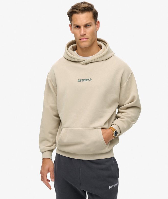 Micro Logo Graphic Loose Hoodie Micro Logo Graphic Loose Hoodie