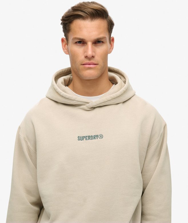 Micro Logo Graphic Loose Hoodie Micro Logo Graphic Loose Hoodie