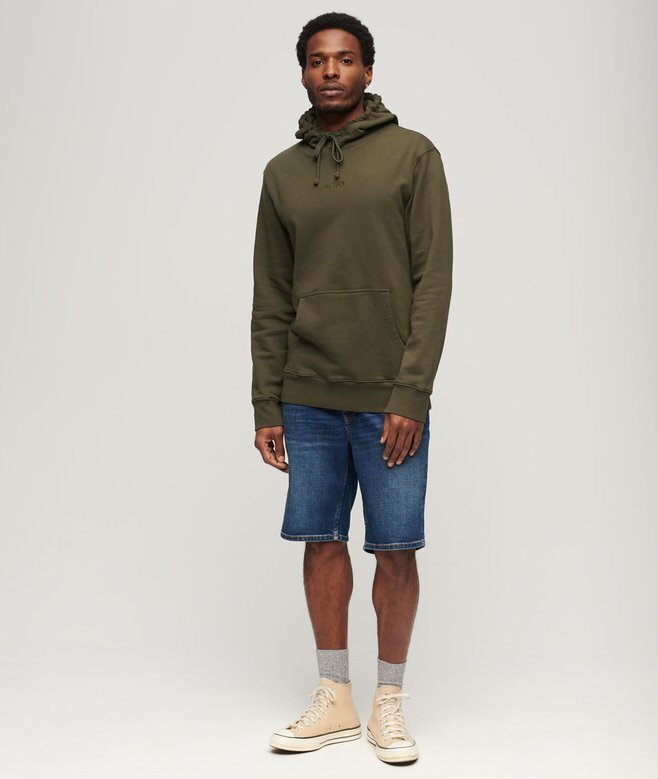 Micro Logo Graphic Loose Hoodie Micro Logo Graphic Loose Hoodie