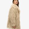 Mid Length Faux Fur Coat