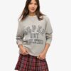 Mid Rise Check Mini Skirt