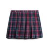 Mid Rise Check Mini Skirt