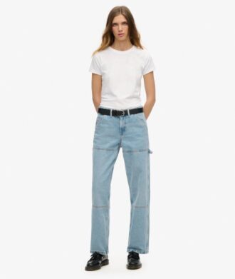 Mid Rise Denim Carpenter Jeans
