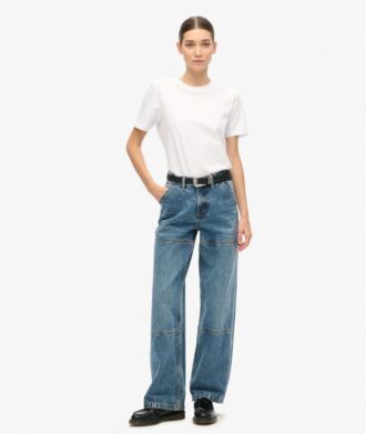 Mid Rise Denim Carpenter Jeans