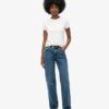 Mid Rise Straight Leg Jean