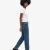 Mid Rise Straight Leg Jean