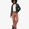 Mid Rise Wide Leg Cord Trousers