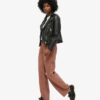 Mid Rise Wide Leg Cord Trousers