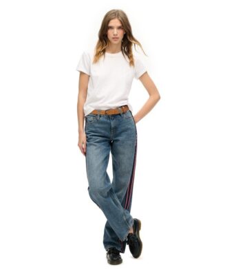 Mid Rise Wide Leg Jeans