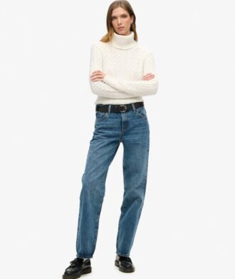Mid Rise Wide Leg Jeans