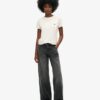 Mid Rise Wide Leg Jeans