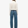 Mid Rise Wide Leg Jeans