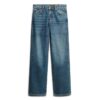 Mid Rise Wide Leg Jeans