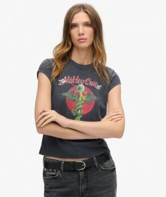 Motley Crue X Superdry Cap Sleeve T-Shirt
